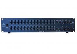 EXTREME EQ3102XL EQUALIZZATORE GRAFICO A RACK PROFESSIONALE 2x31 BANDE FADER 20MM XLR OUT +/-12DB