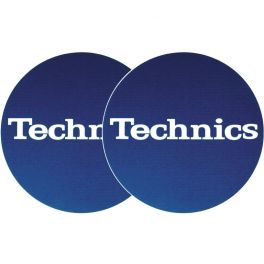 TECHNICS SLIPMATS TAPPETINI GIRADISCHI LOGO TECHNICS - BLU E BIANCO COPPIA TAPPETINI - 1 - Techsoundsystem.com