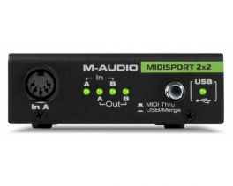 M-AUDIO MIDISPORT 2X2 ANNIVERSARY EDITION INTERFACCIA MIDI USB 2IN 2 OUT + CAVO USB INCLUSO