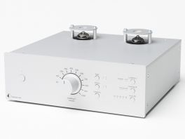 Pro-ject TUBE BOX DS2 Silver Stadio fono MM/MC a valvole. Circuitazione Dual-Mono a componenti discreti