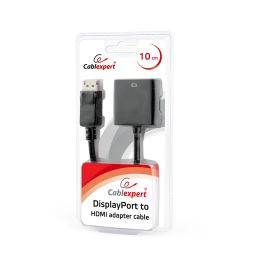 CABLEXPERT DISPLAYPORT TO HDMI ADAPTER CABLE, BLACK, BLISTER - 1 - Techsoundsystem.com