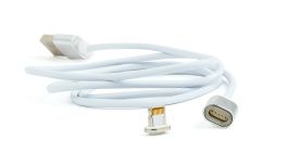 CABLEXPERT CAVO MAGNETICO USB 8-PIN MASCHIO, ARGENTO, 1 M - 1 - Techsoundsystem.com
