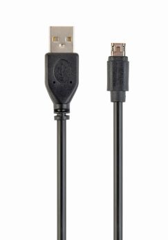 CABLEXPERT DOUBLE-SIDED MICRO-USB TO USB 2.0 AM CABLE, 1.8 M, BLACK - 1 - Techsoundsystem.com