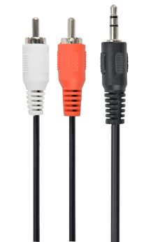 CABLEXPERT 3.5 MM STEREO TO RCA PLUG CABLE, 0.2 M - 1 - Techsoundsystem.com
