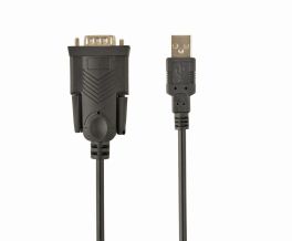 CABLEXPERT USB TO DB9M SERIAL PORT CONVERTER CABLE, BLACK, 1.5 M - 1 - Techsoundsystem.com